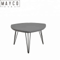 Mayco Gray Washed Design Wood Hairpin Leg Coffee Table for Living Room